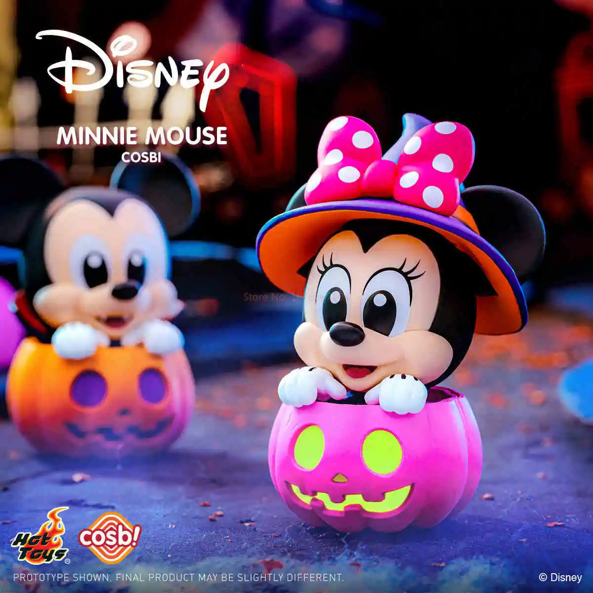 2024 Nowe gorące zabawki Disney Myszka Miki i przyjaciele Seria dyni Pudełko z niespodzianką Kawaii Cartoon Stitch Mickey Figurka Prezenty na Halloween