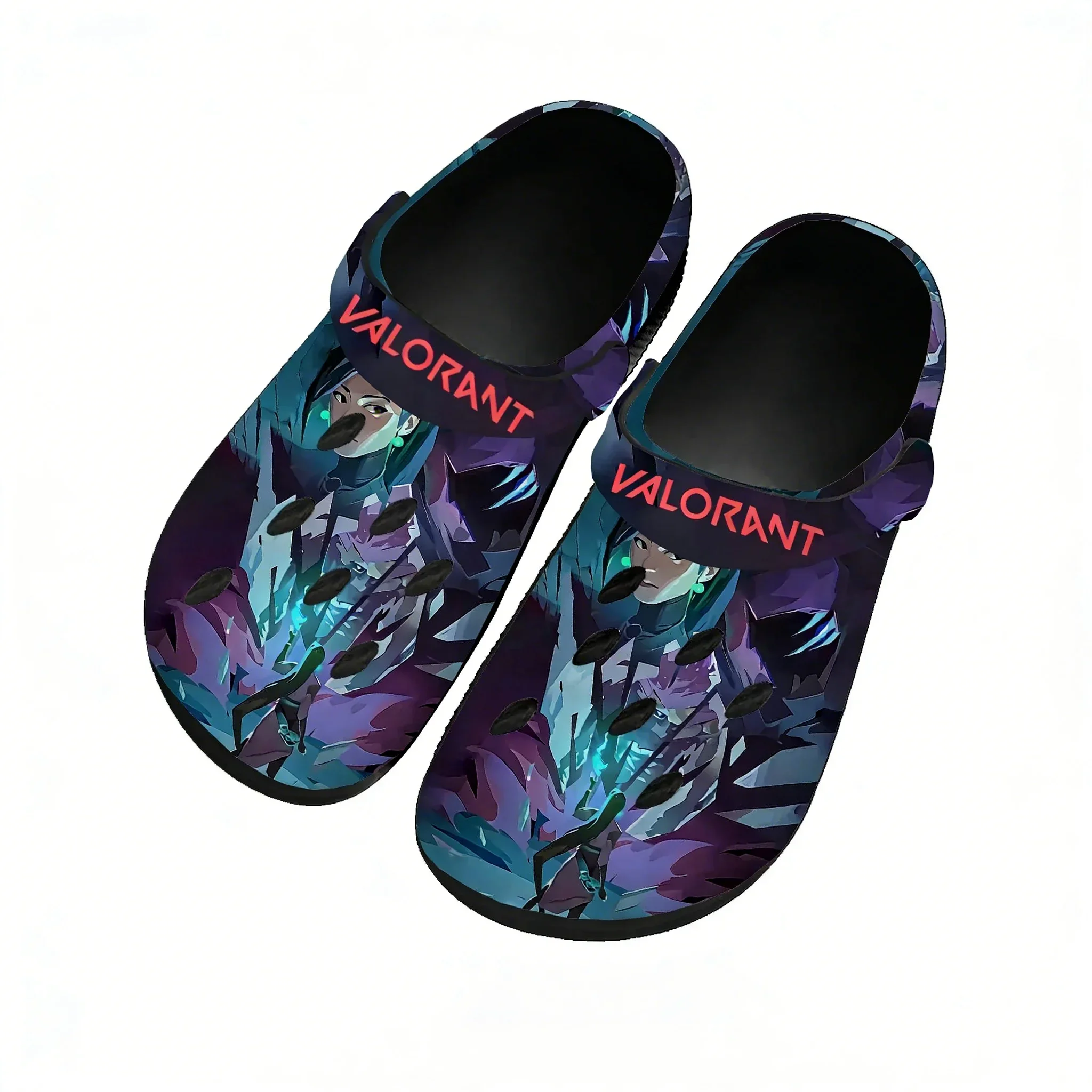 Valorant Sandals Women Teenager Home Fashion Water Shoe Hot Games Hot Games Garden Breathable Comfort Beach Hole Slippers