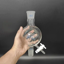 FAPE Splashproof bulb standard ground mouth, With PTFE valve, 100mL-1000mL, Joint 29/32, Splash-proof ball, Splash ball