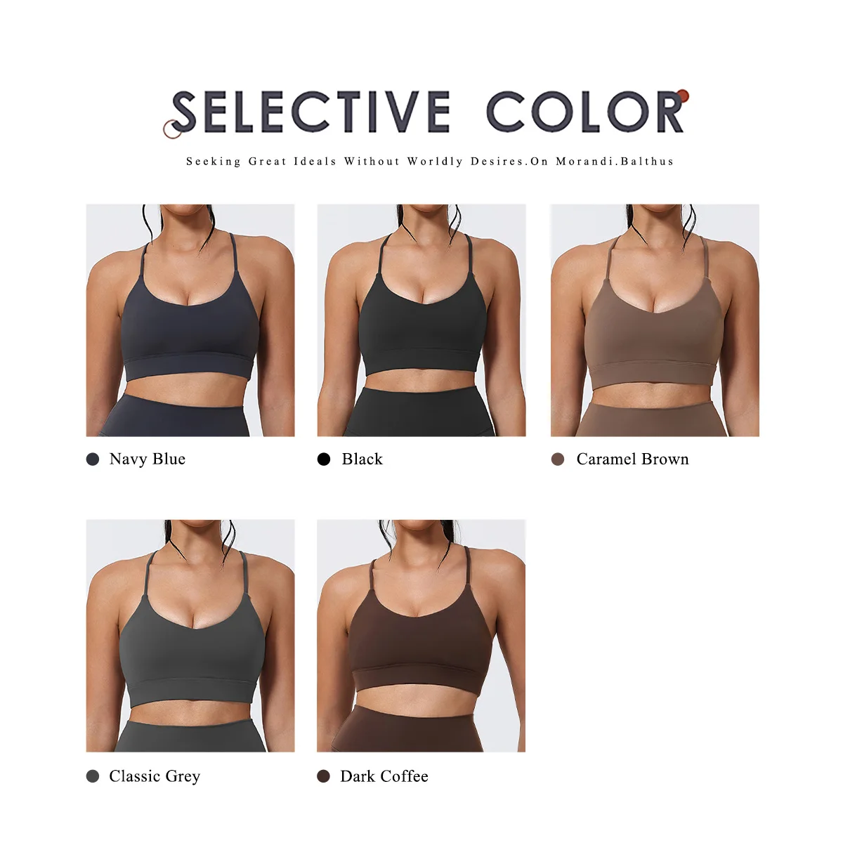 Ctenkevet Sommer Damen Cross-Back Yoga Sport-BH Schnelltrocknend Fitness Lauf-Top Enganliegende Unterwäsche für Aktive Frauen – Detail 4