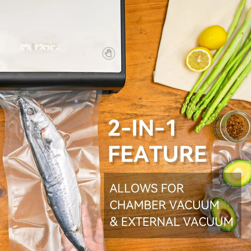 10 inch Chamber Vacuum Sealer, ideal for liquid or juicy food including Fresh Meats, Soups, Sauces and Marinades