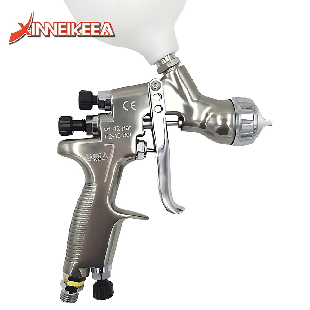 HD Auto Paint Spray Gun Saigaole Boutique Manual Paint Spray Gun Air Tools Leather Repair Gun HVLP Nozzle 1.3mm Cup 600ml