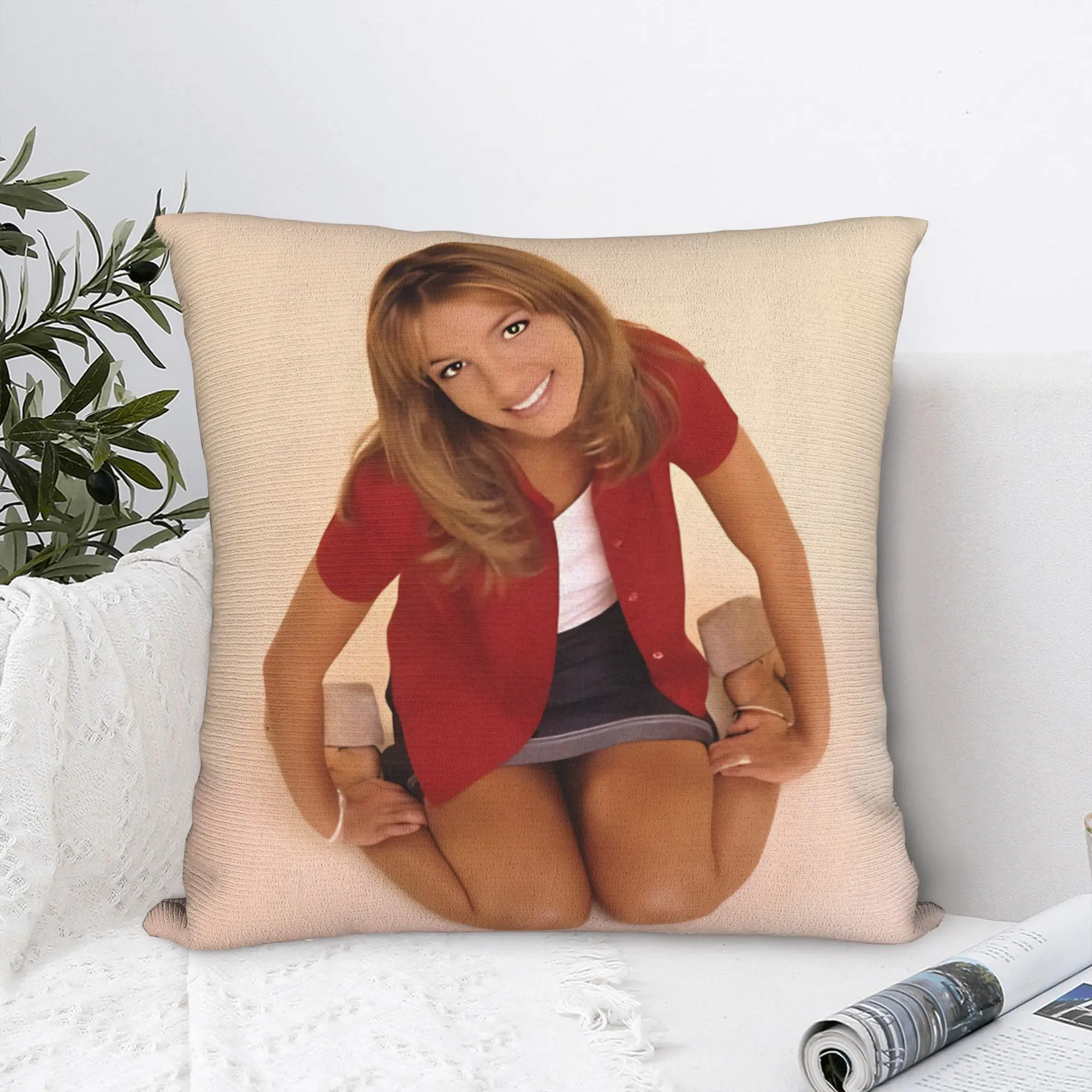 Pillow Cover Singer B-Britneys Spears  Kawaii Pillow Case For Sofa Home Decoration Pillowcases