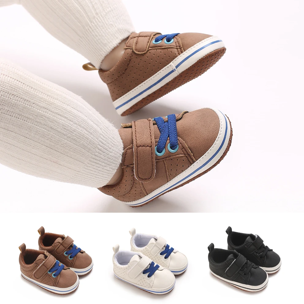 

Baby Boys Girls Shoes High-Top Rubber Sole Sneakers Infant First Walking Toddler Crib Shoes Newborn Loafers Flats. 82 reviews 5