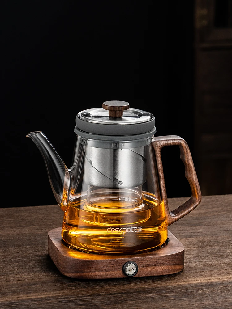 Tea Separation Bubble Tea Kettle Full Glass Lift Interior Elegant Cup Office Top Grade Tea Kettle Teacup