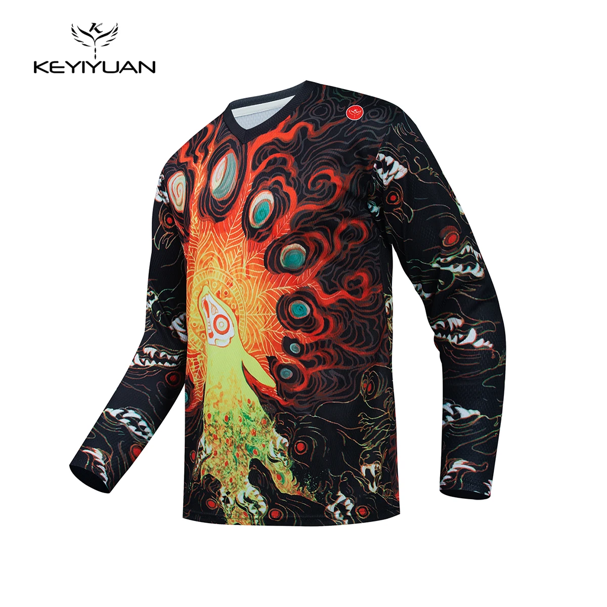 

2023 KEYIYUAN Mountain Bike Downhill Jersey MTB T-shirt Offroad Bicycle Shirt Mountains Cross Country Tops Roupa Motocross