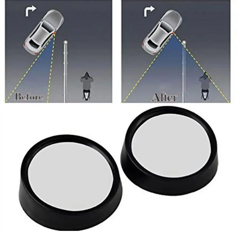 1Pair Adjustable Car Rearview Blind Spot Side Rear View Convex Wide Angle Mirror Car 360° Blindspot Rearview Parking Mirror