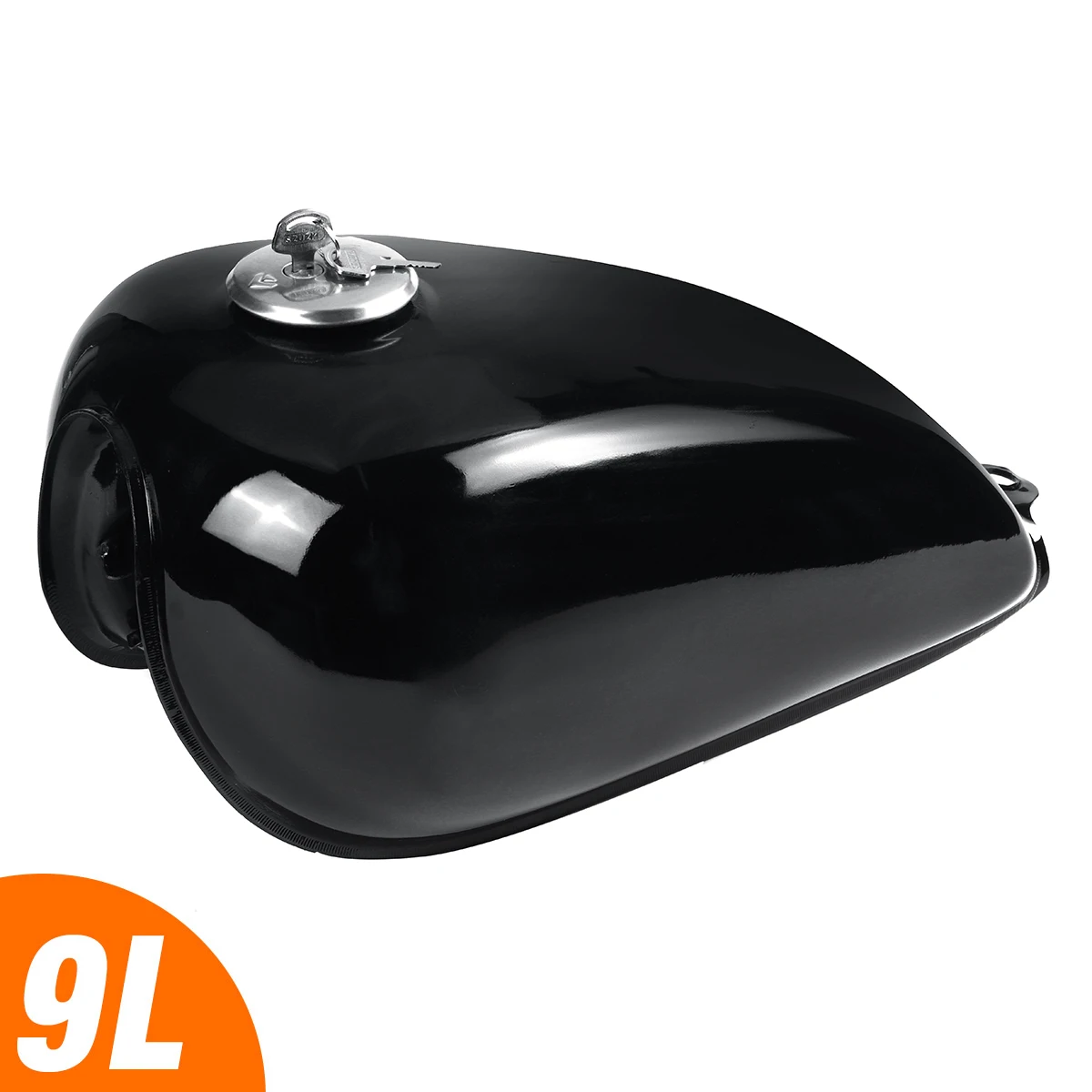 

9L 2.4Gal Motorcycle Gas Tank Cafe Racer Fuel Tank with Oil Tank Cap For Suzuki GN125 GN250