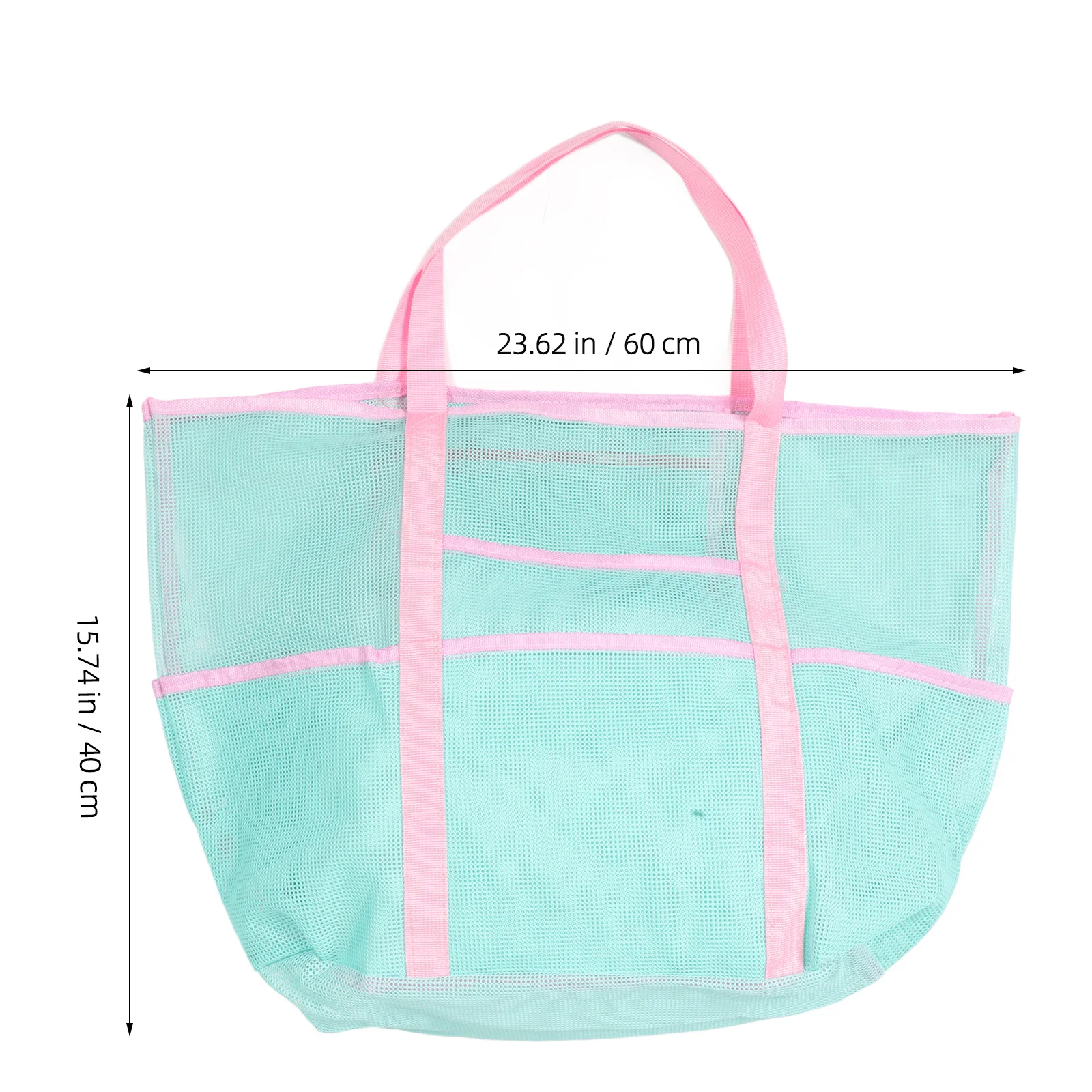 กระเป๋าตาข่ายพกพาสำหรับอาบน้ำ น้ำหนักเบา อเนกประสงค์ ใช้เป็นกระเป๋าเดินทาง กระเป๋าถือ สำหรับใส่อุปกรณ์ชายหาด อุปกรณ์อาบน้ำ และของใช้จำเป็น