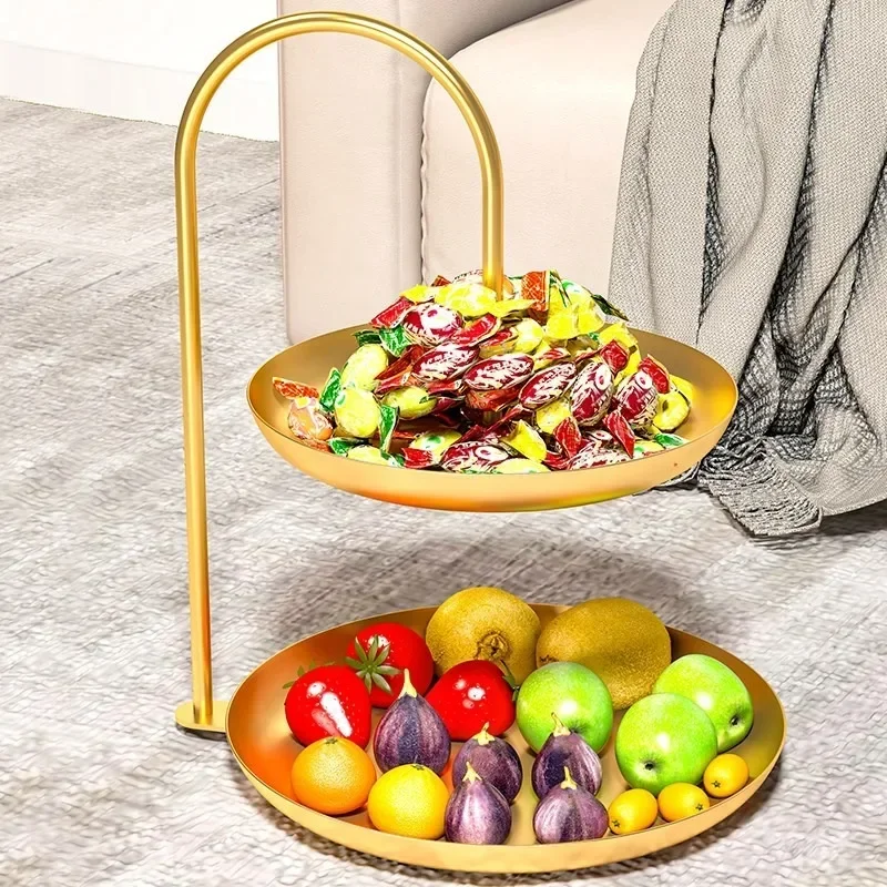 Snack and Fruit Plate for Home Living Room, Coffee Table, Front Desk, Double-Layer Dessert, Candy Box, High-End Exquisite Tray