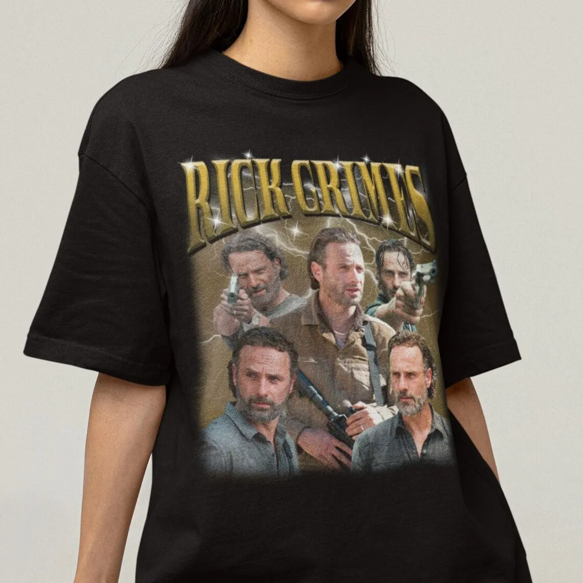 Retro Limited Rick Grimes Vintage T-Shirt  Gift For Women and Man Unisex T-Shirt