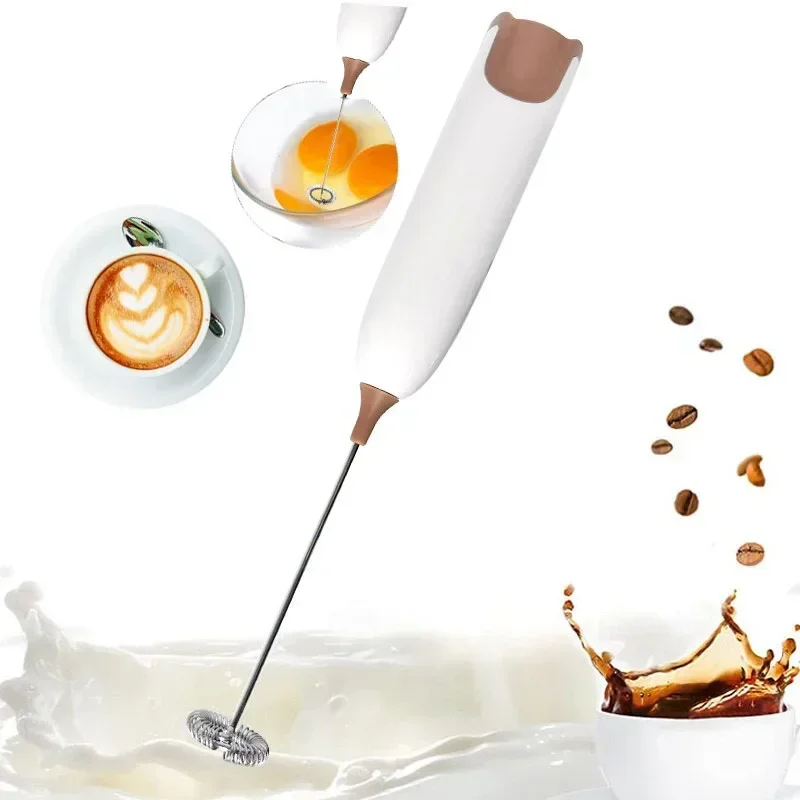 Electric Milk Frother Machine Portable Mini Coffee Mixer Cappuccino Milk Foamer Creamer Whisk Egg Beater Kitchen Accessory