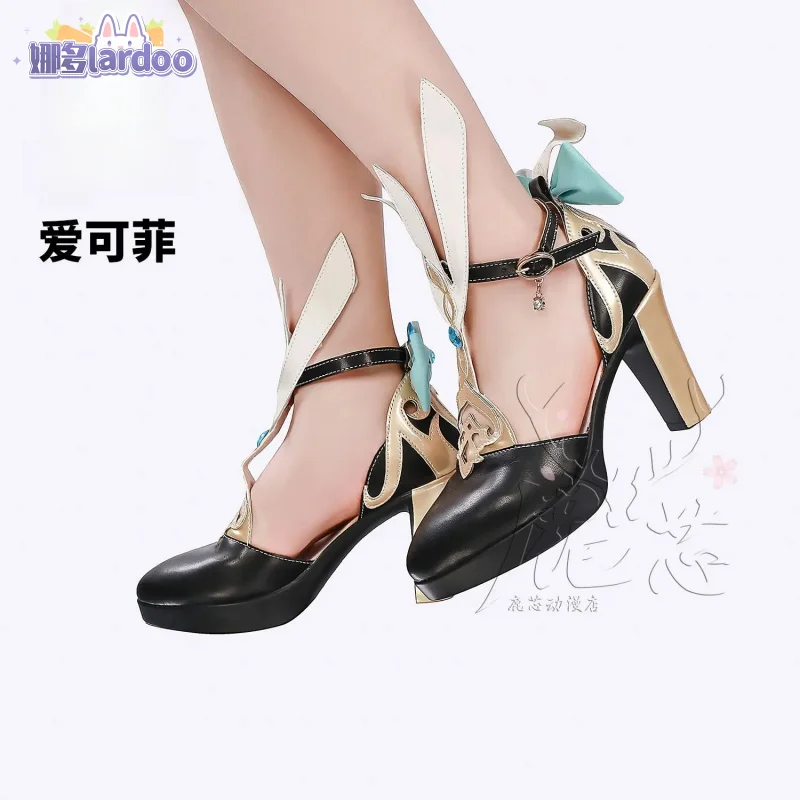 

Genshin Impact Escoffier Cosplay Shoes Anime Character Prop Halloween Carnival Party