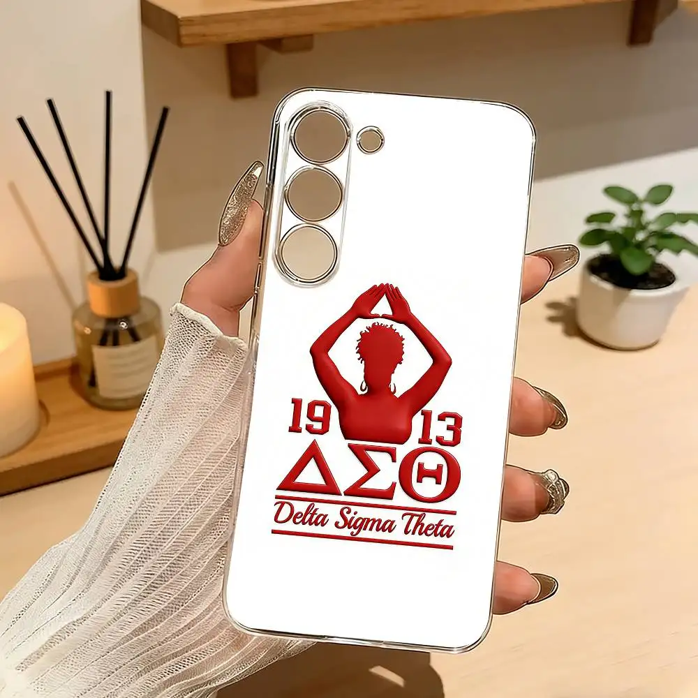 

D-Delta S-Sigma Theta Phone Case For Samsung Galaxy A71,A70,A52,A51,A40,A30 Transparent Cover