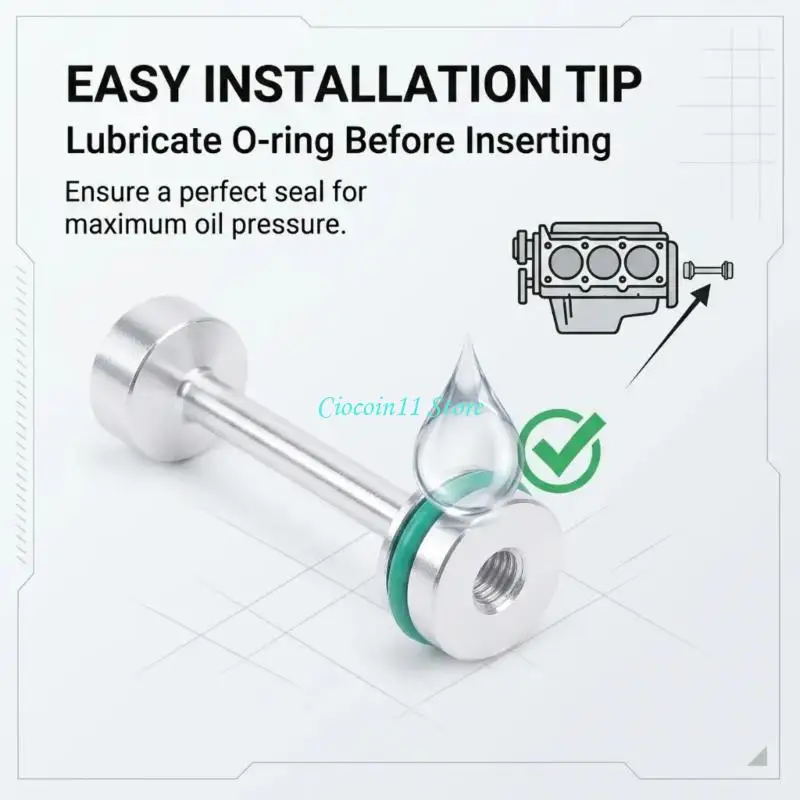 Y1UB High Grade Oil Channel Cap For Display Engine 61Mm Aluminum Build