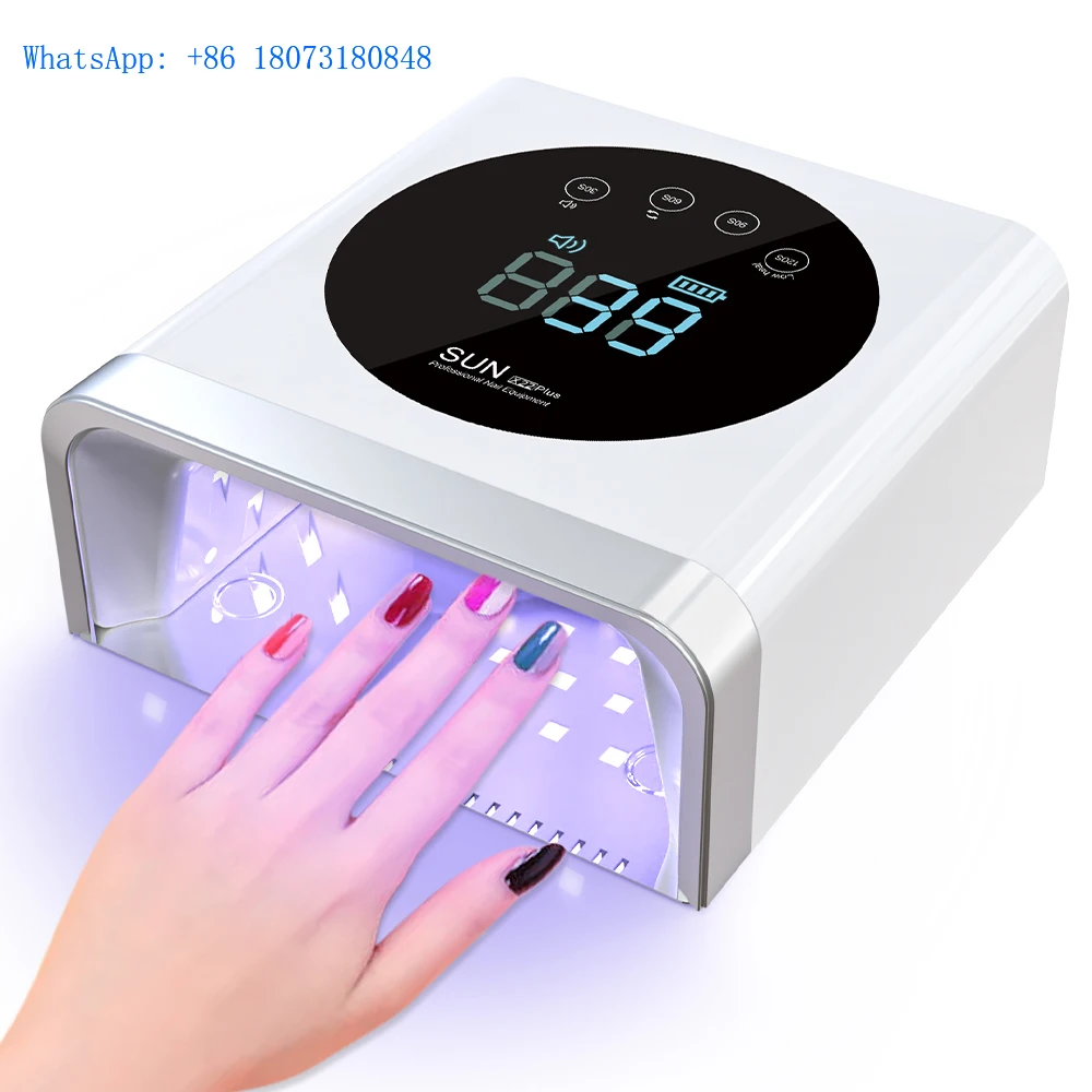 OEM ODM Professional Quick Dry Curing Lamp 72W Rechargeable Cordless UV LED Nail Lamp Nail Dryer Gel Polish UV Nail Light