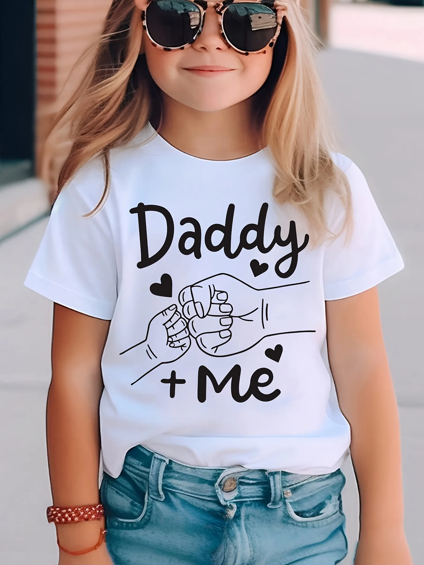 Children's Daily T-shirt Big Fist Meets Small Fist 