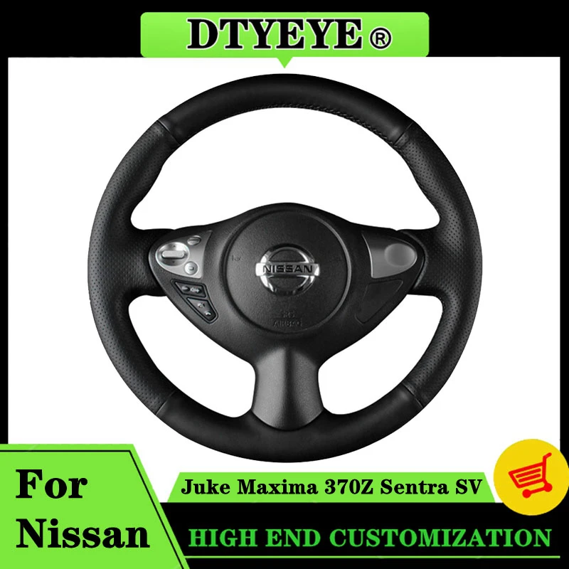 Car Steering Wheel Cover For Infiniti FX FX35 FX37 FX50 QX70 Nissan Juke Maxima 370Z Sentra SV DIY Original Steering Wheel Braid