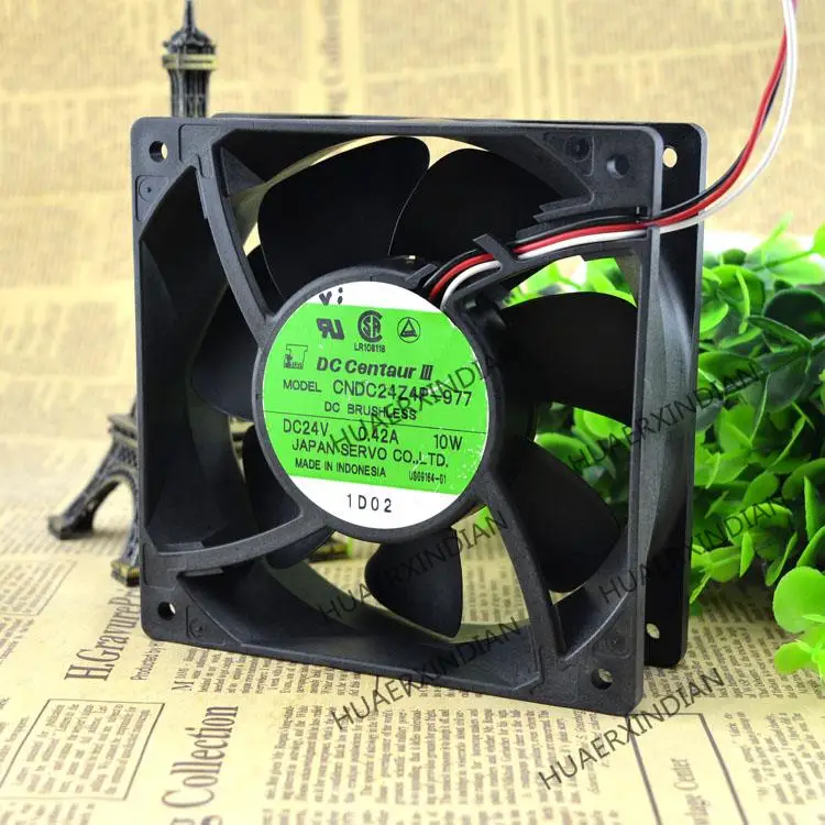 

New CNDC24Z4P-977 12038 24V 0.42A 10W 12CM Cooling Fan Assembly Kit