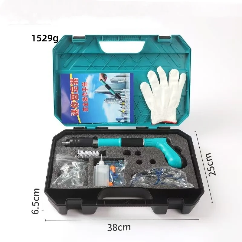 

Mini Handheld Concrete Nail Gun Powerful Metal Processing Tool for Wall Anchor Slotting Use (Without Nails)