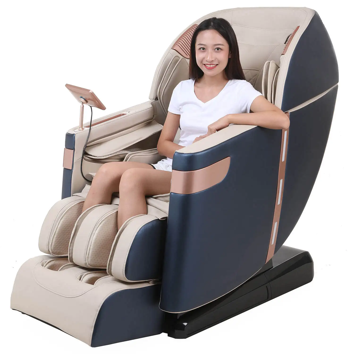 

China Hot Cheap 4D 3D Shiatsu Zero Gravity luxury SL electric full body Massage recliner Chair With Foot Massage