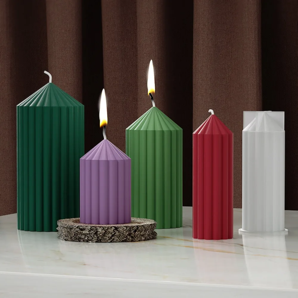 Streifen Kegel Harz Flüssigkeit Form DIY Lange Säule Kerze Silikon Form Kristall Aromatherapie, Der Werkzeug Handgemachte Geschenke Wohnkultur