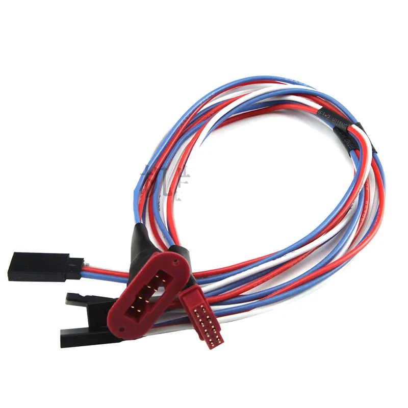 MPX 8-pin Servo Extension Plug Male and Female Plug 100AWG 2-wire 3-wire Version for Fixed Wing RC Aircraft 33cm