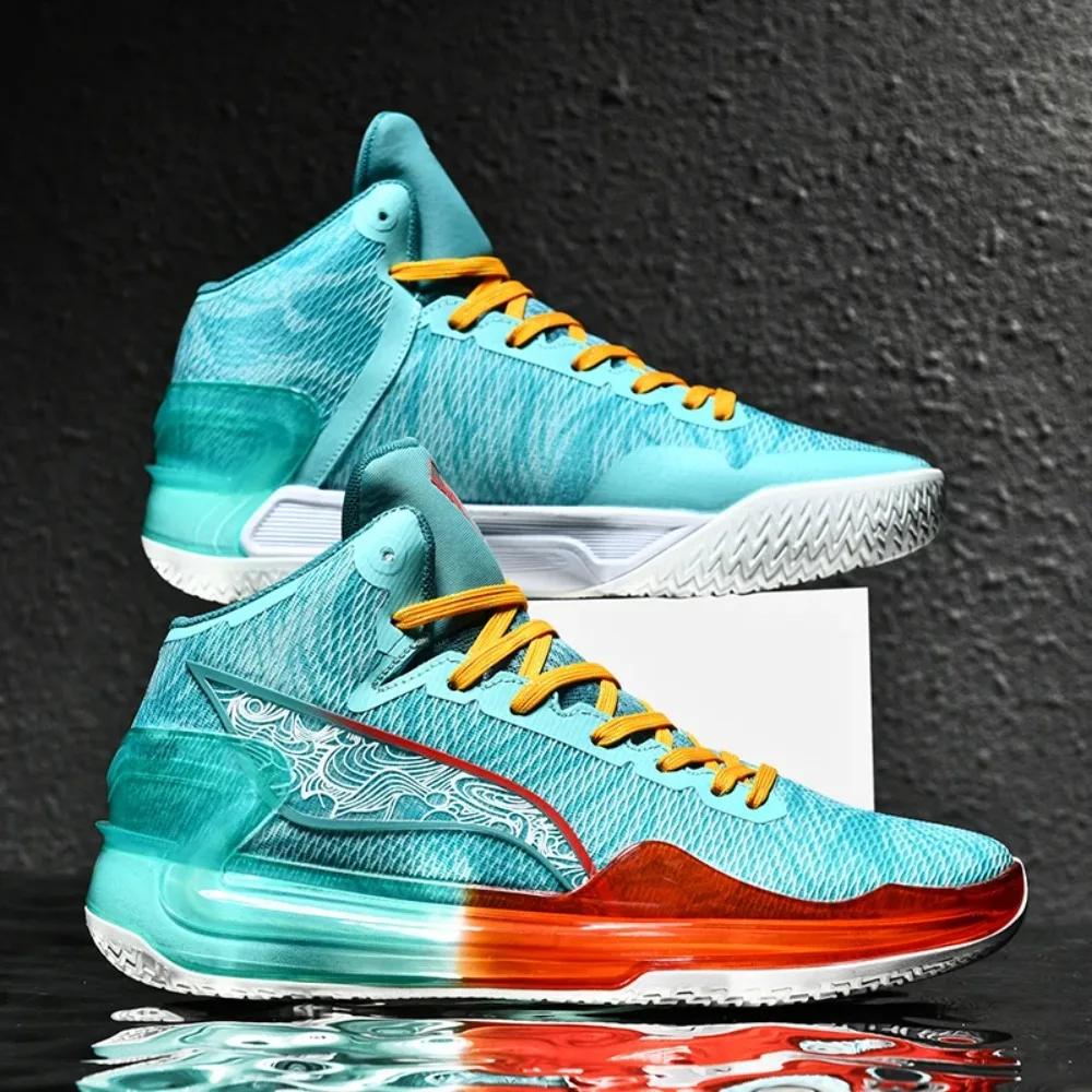 

Men's Basketball Shoes Breathable Cushioning Non-Slip Wearable Runing Shoes Gym Training Athletic Basketball Sneakers for Women