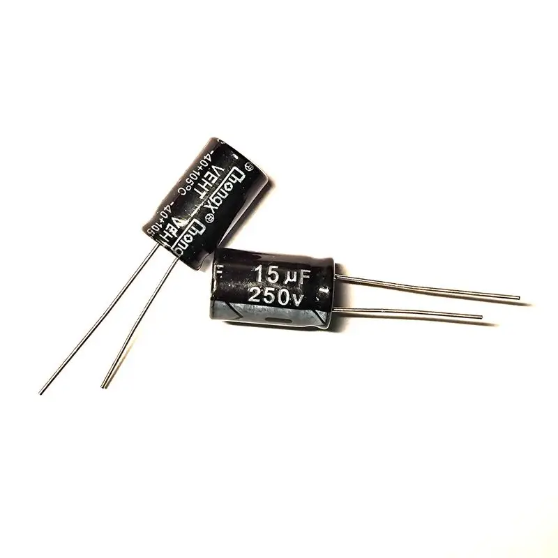 10Pcs 15UF 250V 15MFD 250โวลต์อลูมิเนียม Electrolytic Capacitor 10*16Mm Radial 15mf250v 15uf250v 250v15mf 250v15uf