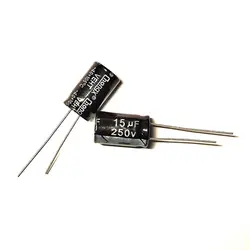 10pcs 15uF 250V 15MFD 250Volt Aluminum Electrolytic Capacitor 10*16mm Radial 15mf250v 15uf250v 250v15mf 250v15uf