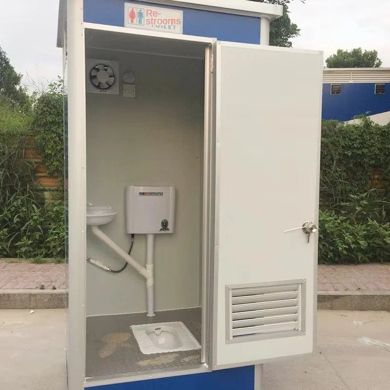 

Customizable Integrated Mobile Eco-friendly Portable Toilet with Modern Design Made From Sandwich Panel Container for Park Use