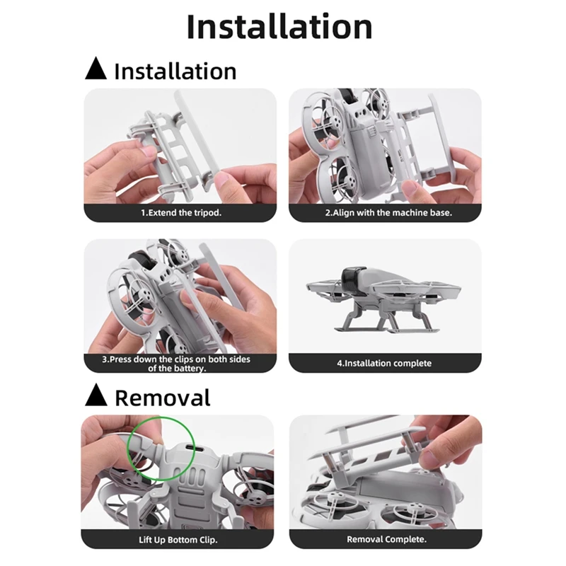 B03B-For DJI NEO Landing Gear Extension Kit Height Increase & Protective Bracket For Enhanced Stability And Safety