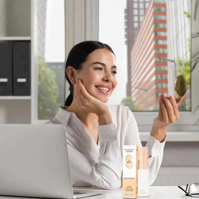 Correcteur de maquillage sans crèche, liquide éclaircissant, couverture complète des yeux, cerfs, peau foncée, contour du visage, cosmétiques