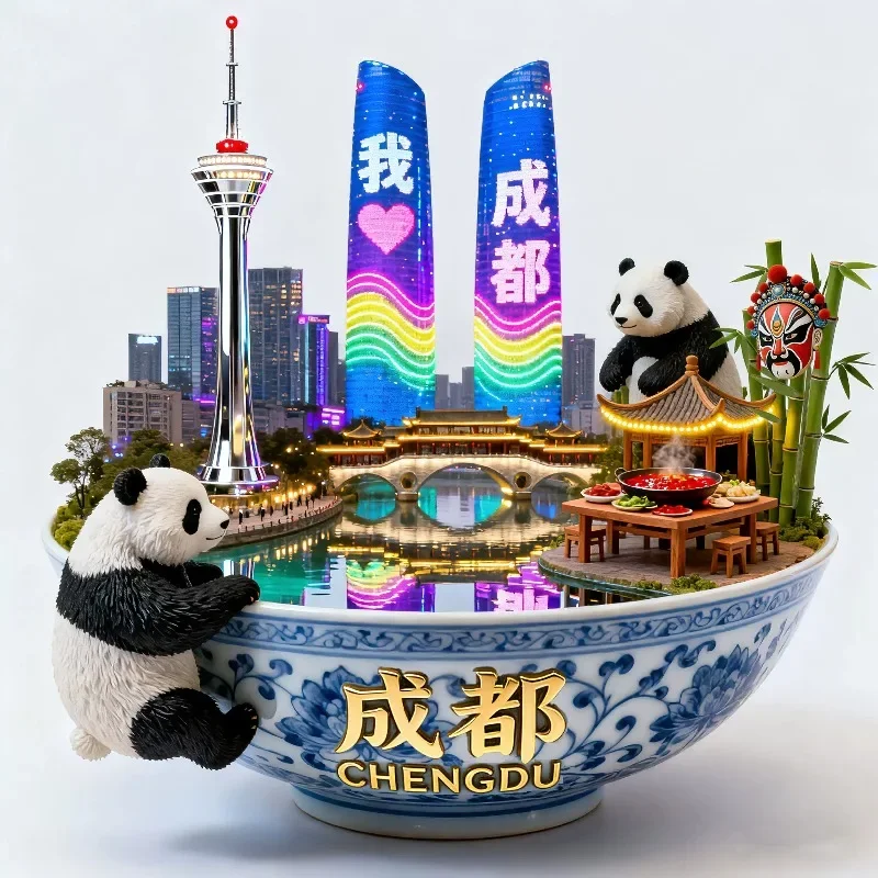 

China Travel Souvenirs Wuhan Metal Fridge Magnets Shanghai Luoyang Xiamen Guiyang Shenzhen Hong Kong Shenzhen Fridge Stickers