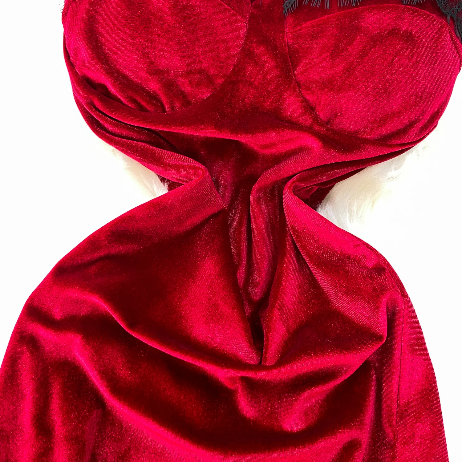 فستان أنيق مثير من الدانتيل القطيفة بدون أكمام فساتين حفلات النادي فستان صيفي للسيدات