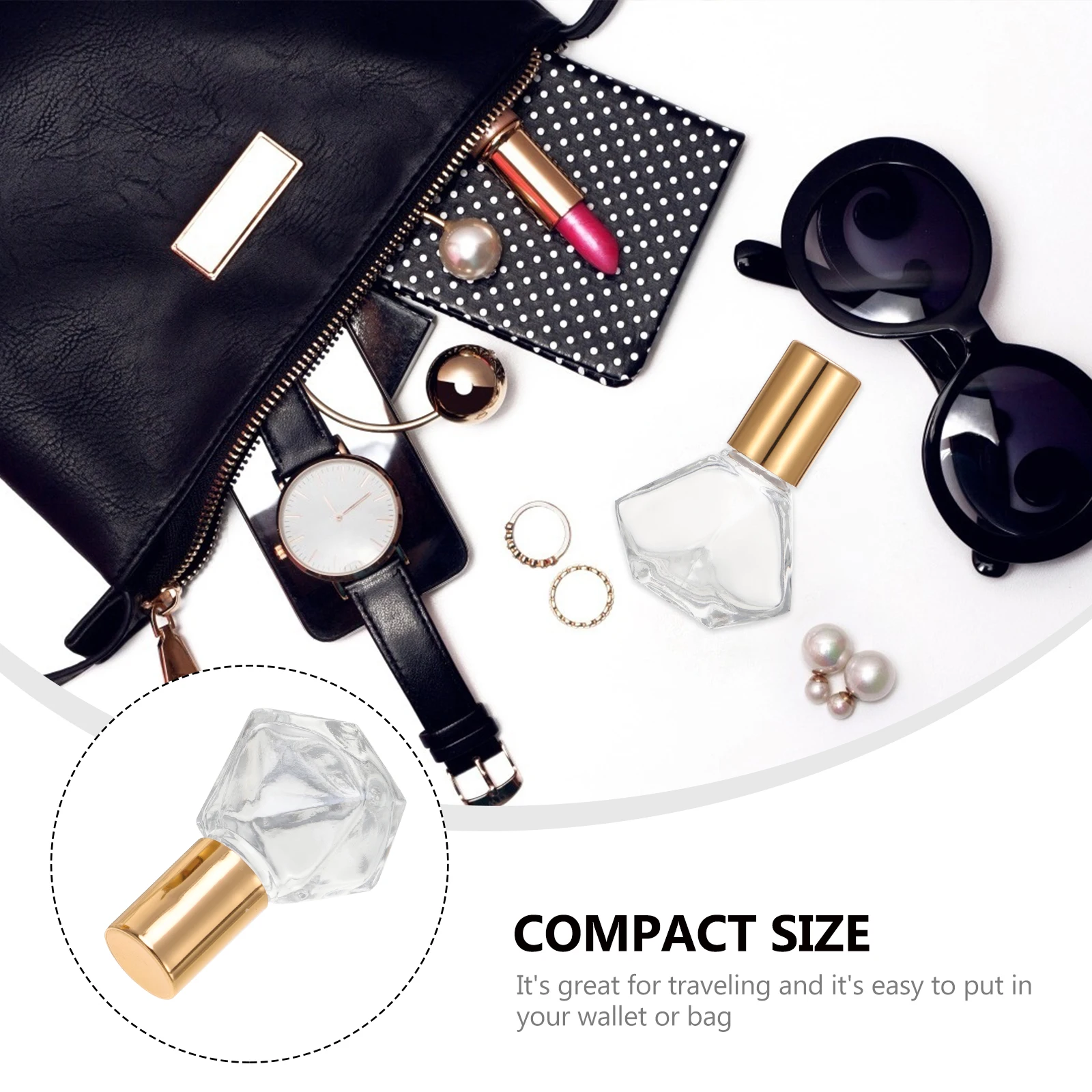 

12 Pcs Glass Essential Oil Bottles Perfume Bottle Kit Roller Perfume Travel Kit Massage Effect Compact Outdoor