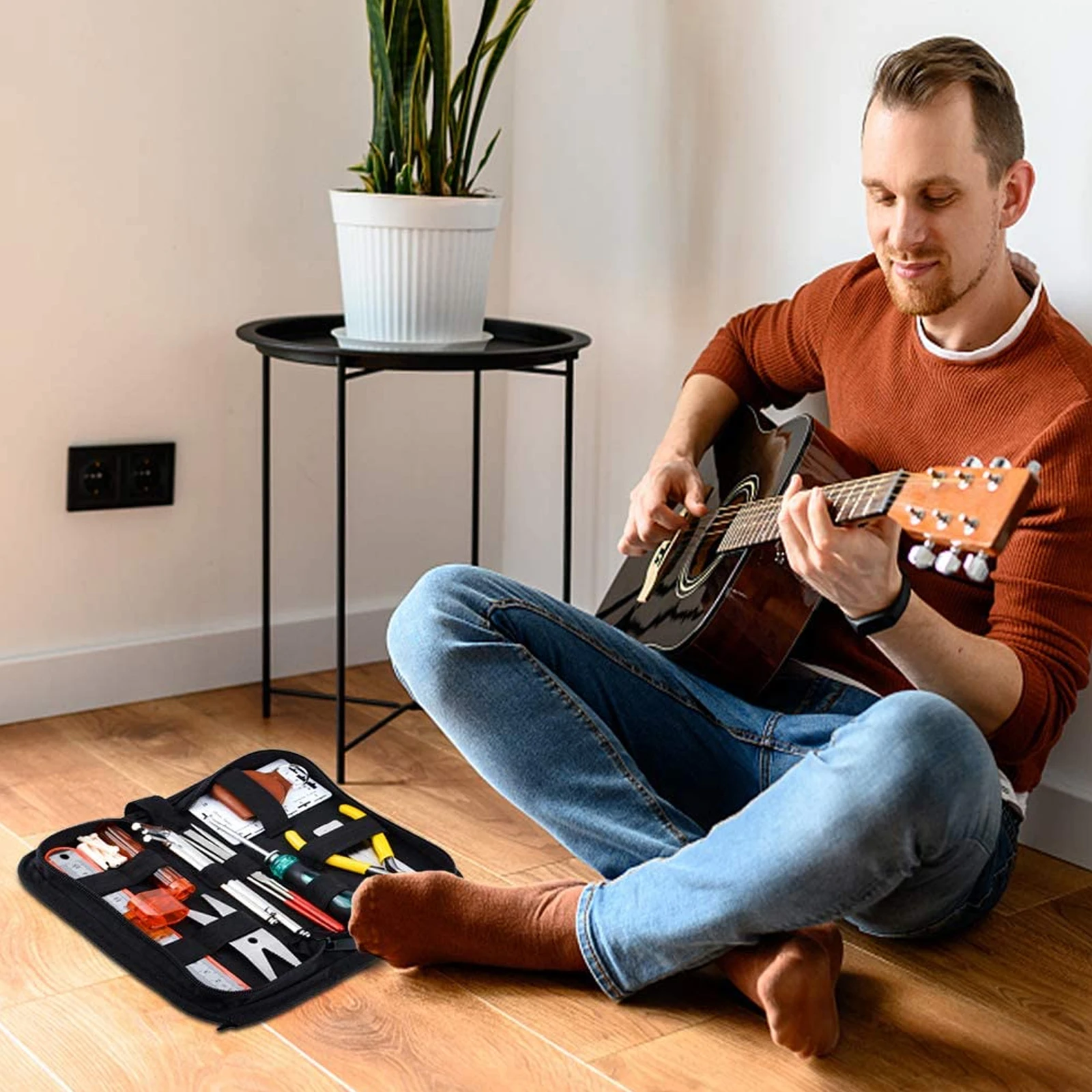 

Guitar Repair Kit Maintenance Tools for Setup Adjust Action String Height Change Iron Material Long Lasting Compact Toolkit