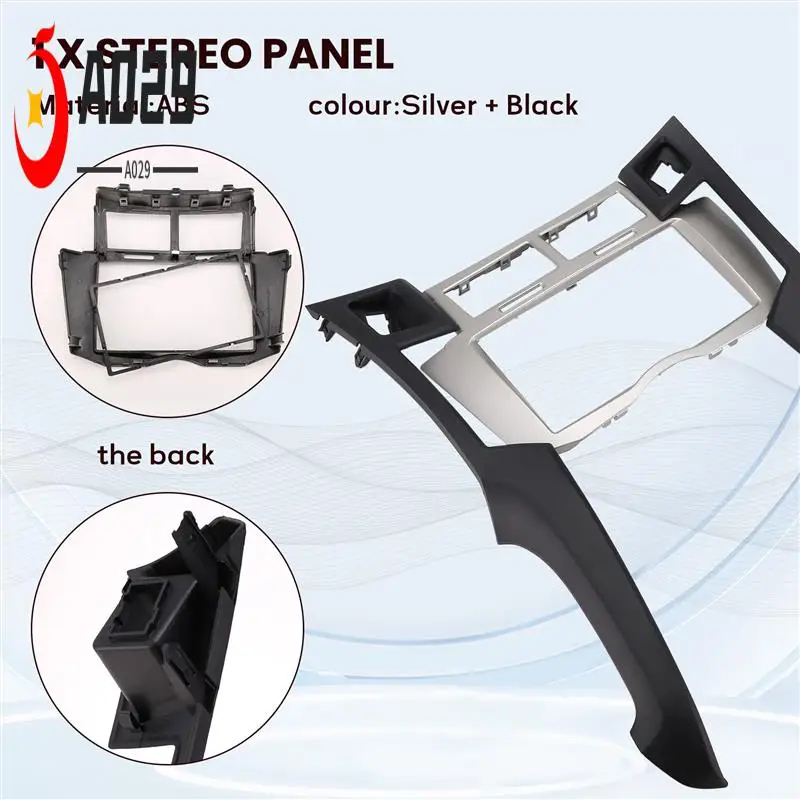 

A029-2 Din Car Radio Stereo Frame Trim Kit Of Dashboard For Toyota Yaris Vitz Platz 2005-2011 Dvd Player Installation Bezel