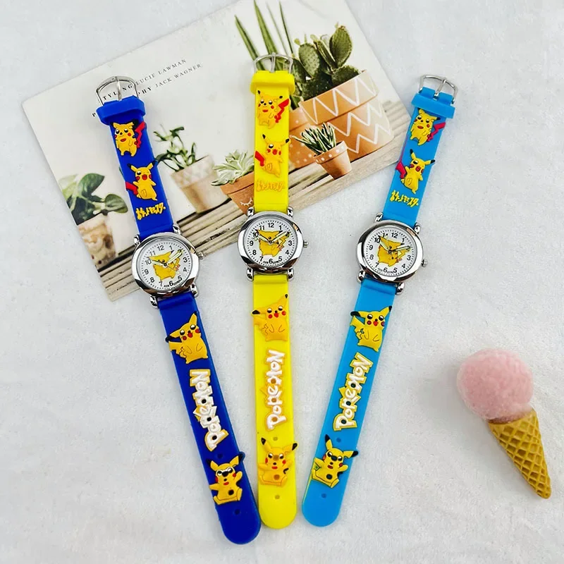 Hot Selling Baokemeng Series Pikachu Quartz Watch Cartoon Watch Boys and Girls Children's Day Gift Creative Gift Birthday Gift