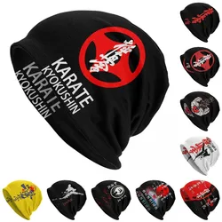 Karate Kyokushin Skullies czapki czapki Unisex zima ciepła czapka z dzianiny ulica dorosłych sztuk walki kapelusiki dziecięce narty terenowe Cap