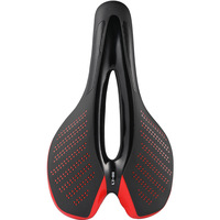 25.5*16cm Exercise Bike Seat MTB Road Bicycle Saddle Anti-Slip Hollow Hole Bike Seat Super Light Leather Cushions With Taillight