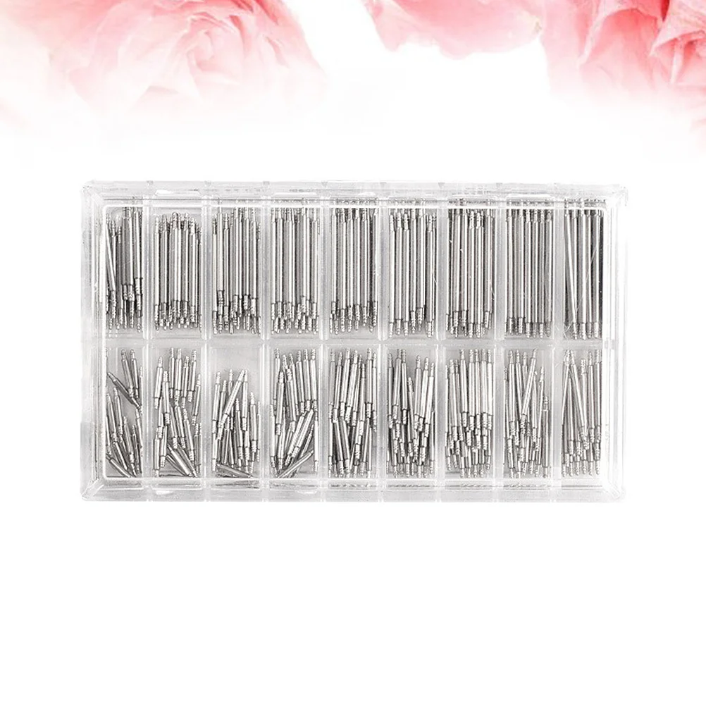 

360pcs 8-25Mm Band Spring Bars Remover Repair Kit Clear Box Tool For Watch Link Pins Replacement Watch Connect
