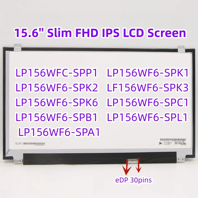 

15.6 Inch Laptop Screen For NV156FHM-N41 NV156FHM-N42 NV156FHM-N42 V5.0 Matrix 1920*1080 EDP 30 Pin IPS Screen