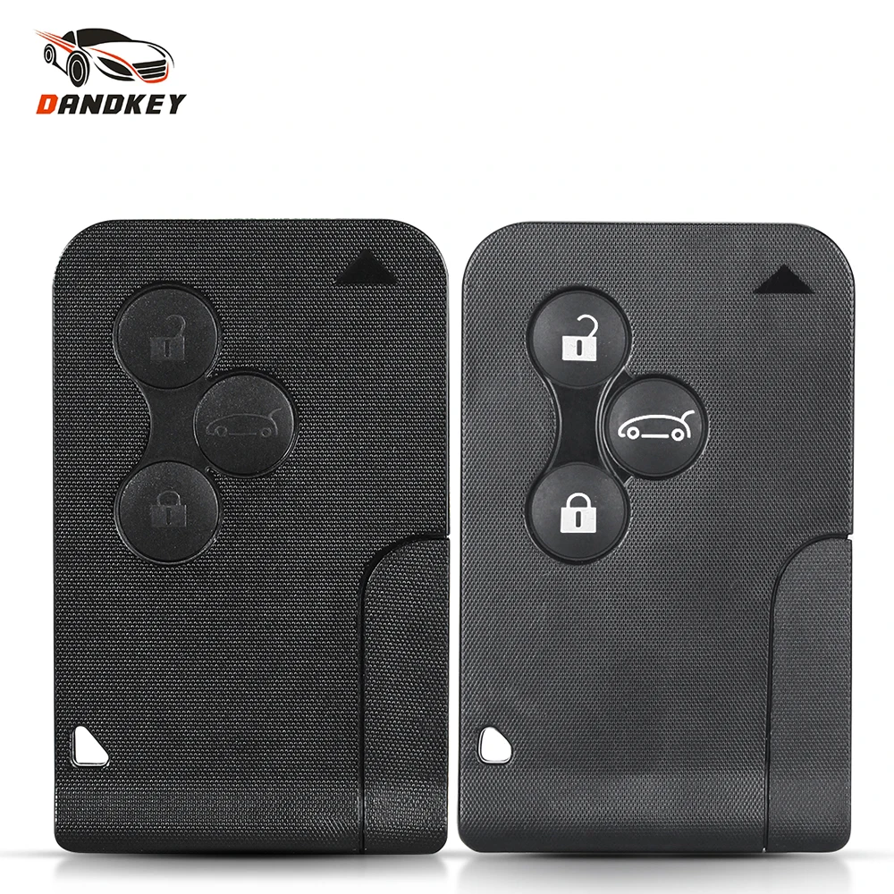 Dandkey Key Shell 2/3 Buttons Smart Card For Renault Clio Logan Megan Scenic For Car Key Case With Small Blade