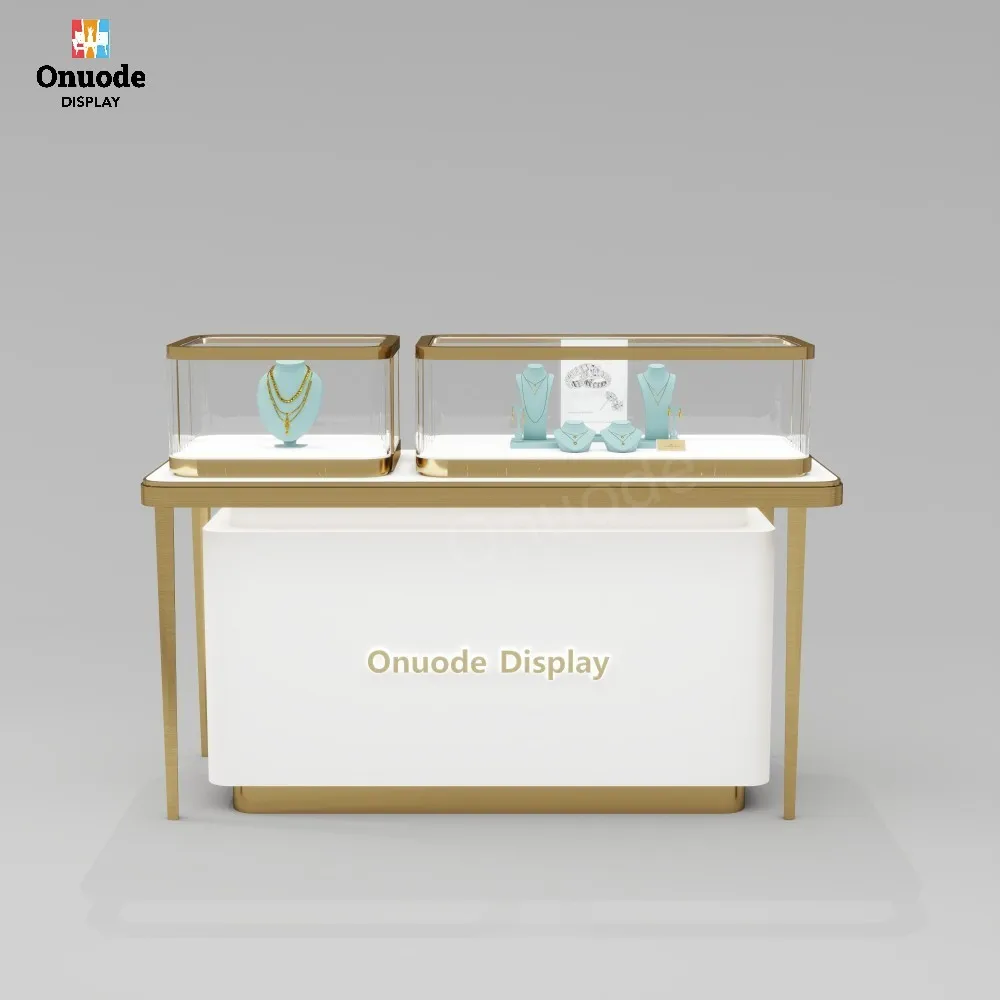 

Custom.High End Customized Jewelry Display Showcase with LED Lighting for Luxury Showrooms & Furniture Shop