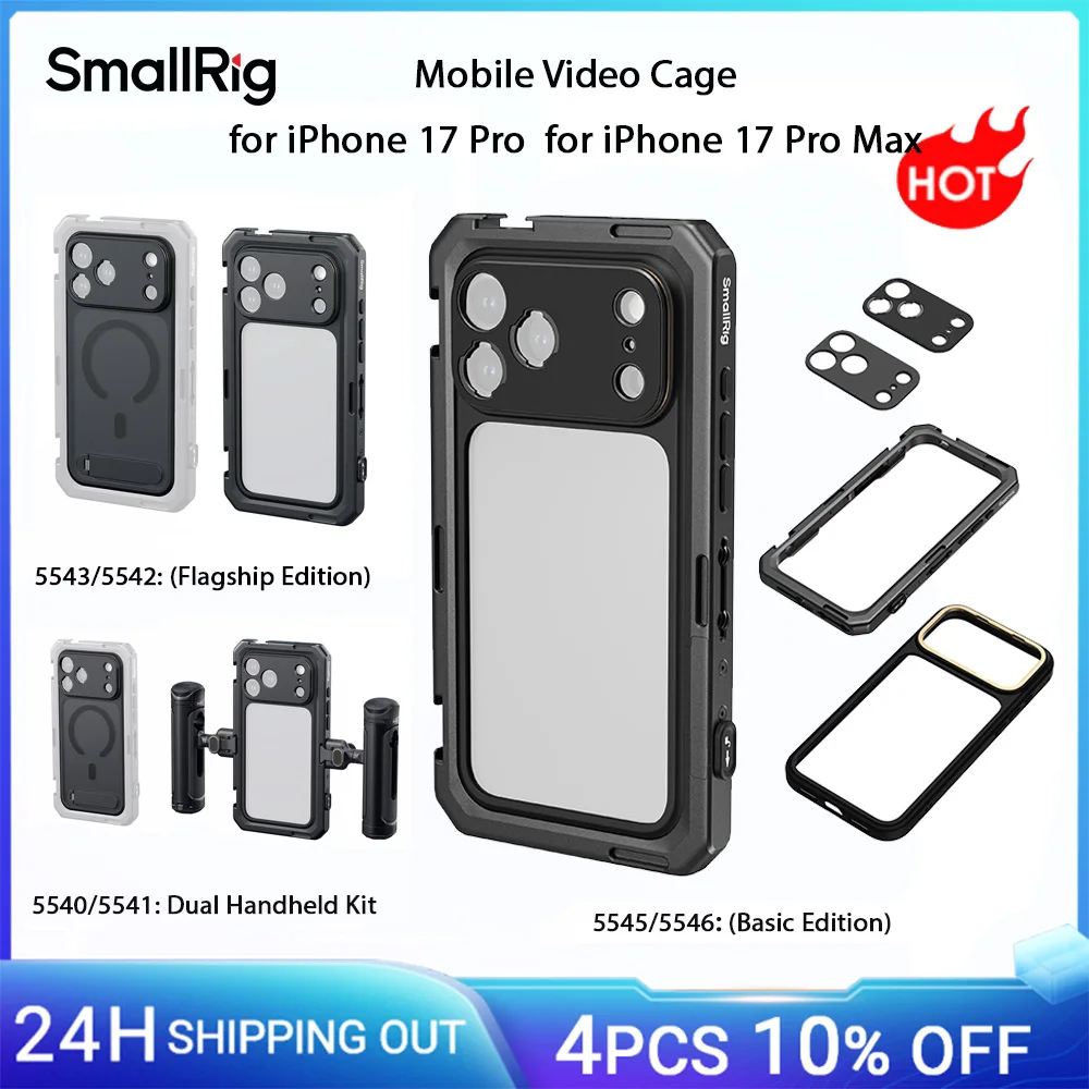 

SmallRig 17 Pro/ Pro Max Mobile Video Cage for iPhone 17 Pro / Pro Max Basic Edition Phone Cage for Video Recording/Shooting