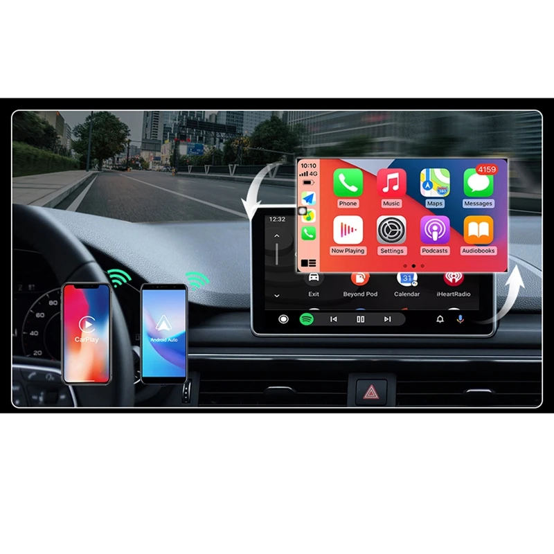 2in1 Wireless CarPlay Android Auto Wireless Adapter Smart Mini AI Box التوصيل والتشغيل WiFi Fast Connect Universal-A22U #3