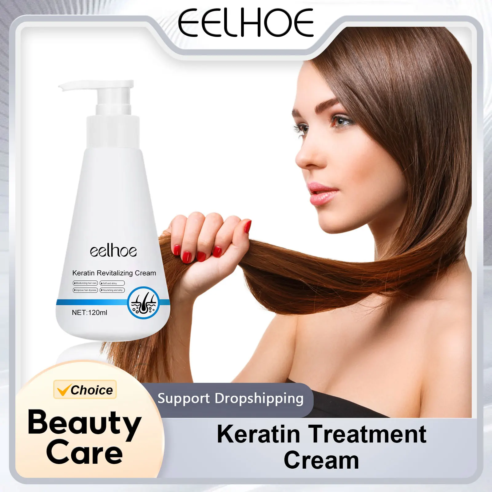 

Keratin Treatment Cream Repairing Damaged Frizz Dryness Scalp Treatment Straightening Smoothing Massage Hair Repair Conditioner