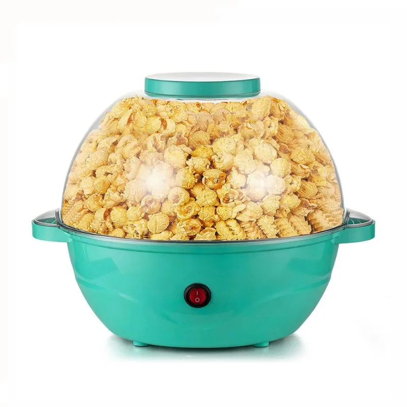 Automatic Electric Popcorn Maker Electric Heating Popcorn Machine Add Oil Sugar for Homemade Corn Popping Snacks