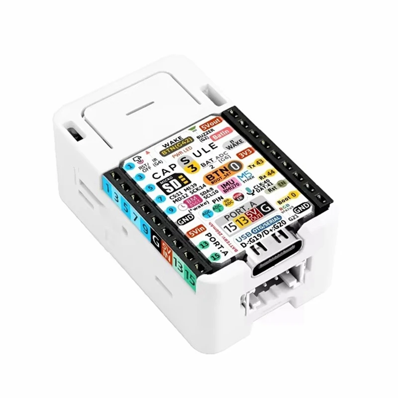 

Многофункциональная встроенная плата разработки Iot M5capsule с M5stamps3 IOT BMI270 IMU Инфракрасные часы для хранения зуммера-AU32